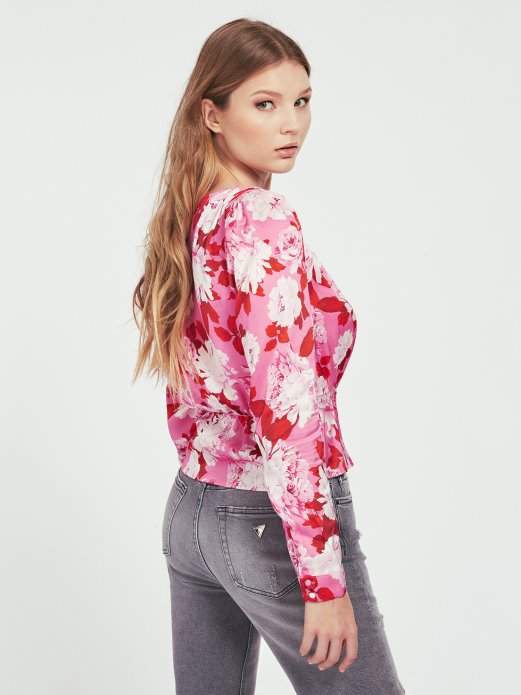 Višestruko Ružičasta Guess Shopping All Over Print Bluza