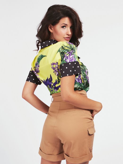 Višestruko žuta Košulja S Cvjetnim Uzorkom Guess Shopping