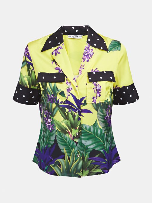 Višestruko žuta Košulja S Cvjetnim Uzorkom Guess Shopping