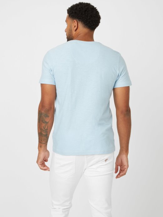 Wedgewood Blue Guess Shopping Ricky Split Tee