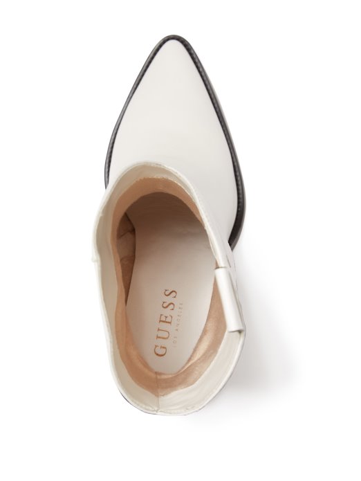 White Guess Shopping Kaz Western Boots