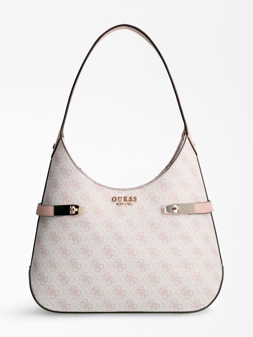 Zadie 4g Logo Hobo Pink Guess Shopping