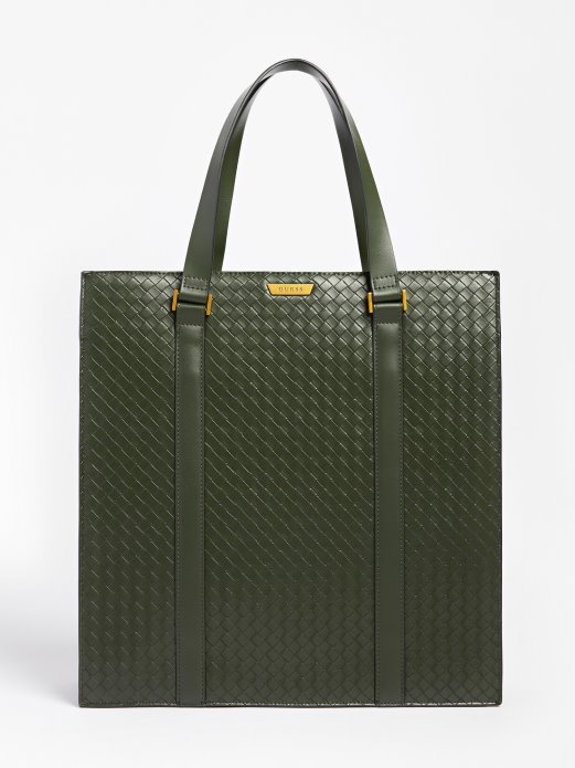 Zelena Calabria Pletena Torba Guess Shopping