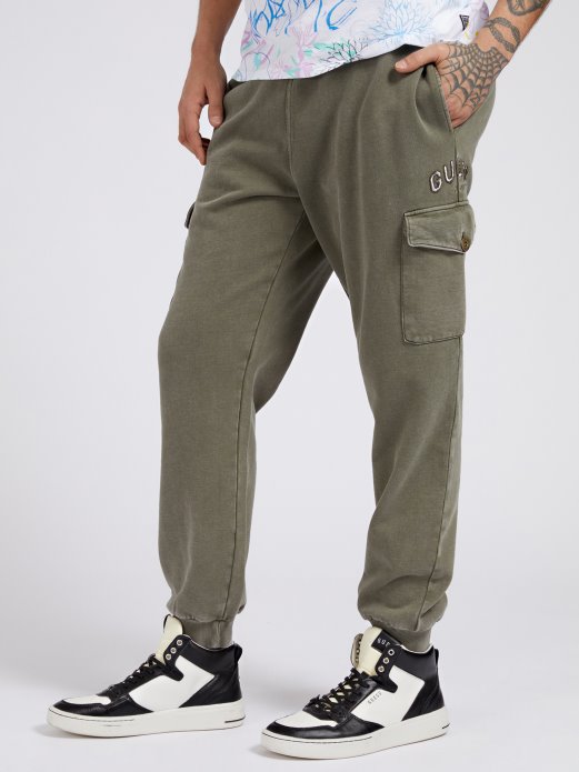 Zelene Uske Hlače Od Flisa Guess Shopping