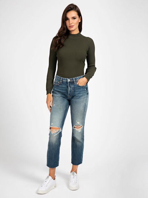 Zeleni Džemper S Kornjačinom Ovratnikom Pogodi Kupnju