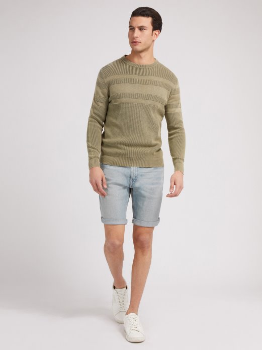 Zeleni Prugasti Džemper Pogodi Kupnju