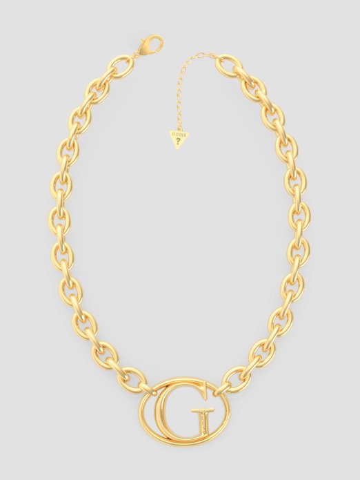 Zlatni Ton G Logo Lančana Ogrlica žuto Zlato Guess Shopping