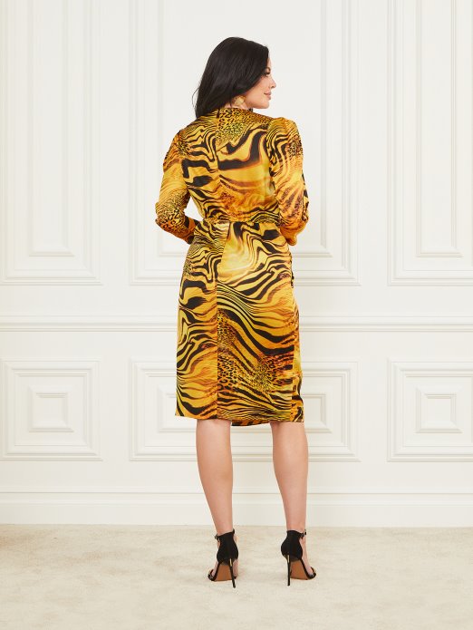 Zlatni Zalazak Sunca Print Guess Shopping Zlatni Zalazak Sunca Haljina