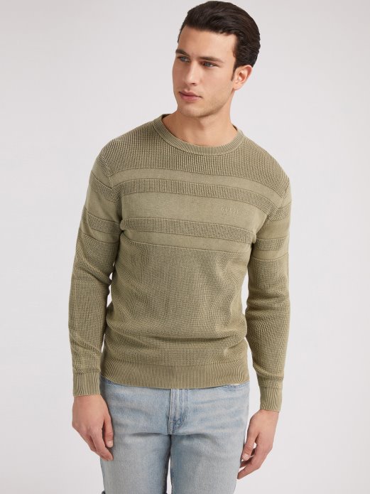 Zeleni Prugasti Džemper Pogodi Kupnju