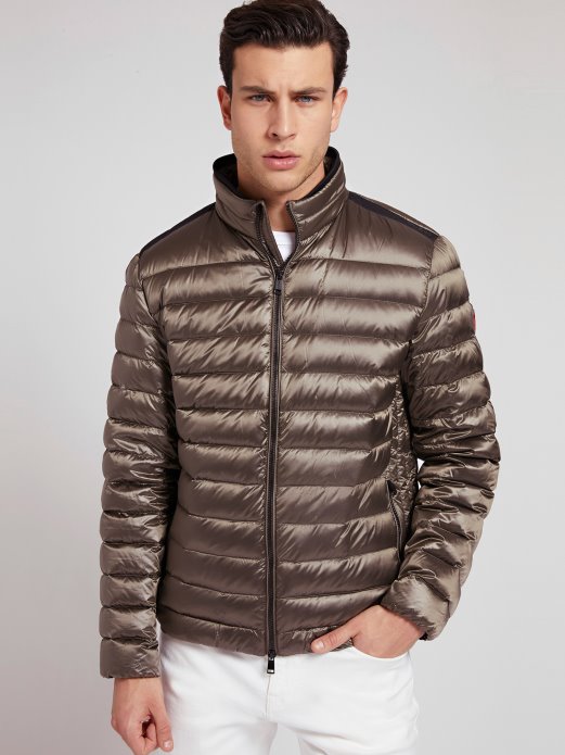 Smeđa Postavljena Jakna Za Pakiranje Guess Shopping