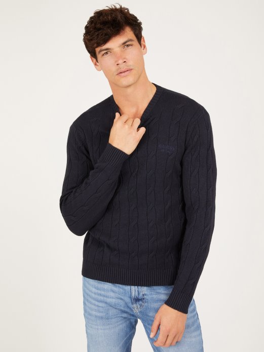 Plavi Džemper S Više Kablova Guess Shopping