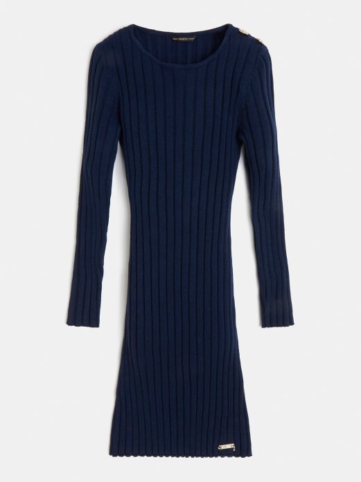 Džemper Haljina Guess Shopping Plava