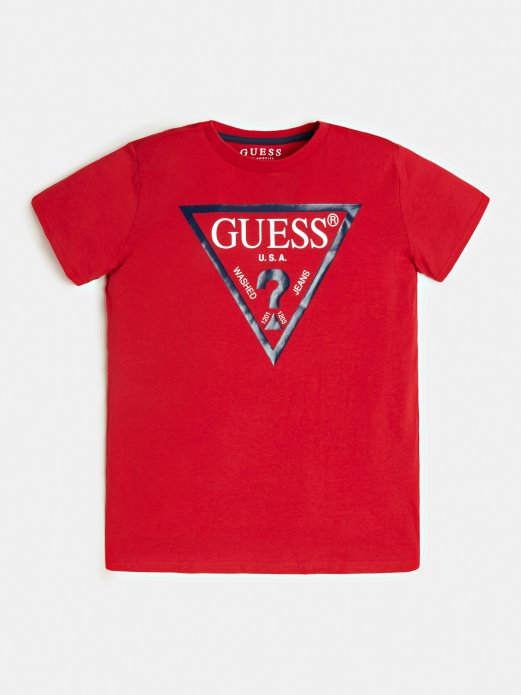 Guess Shopping Majica S Logotipom Crvenog Trokuta