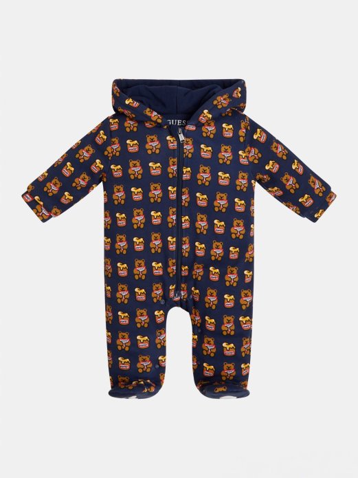 Guess Shopping Podstavljen Po Cijelom Logotipu Kombinezon Plavi Multi