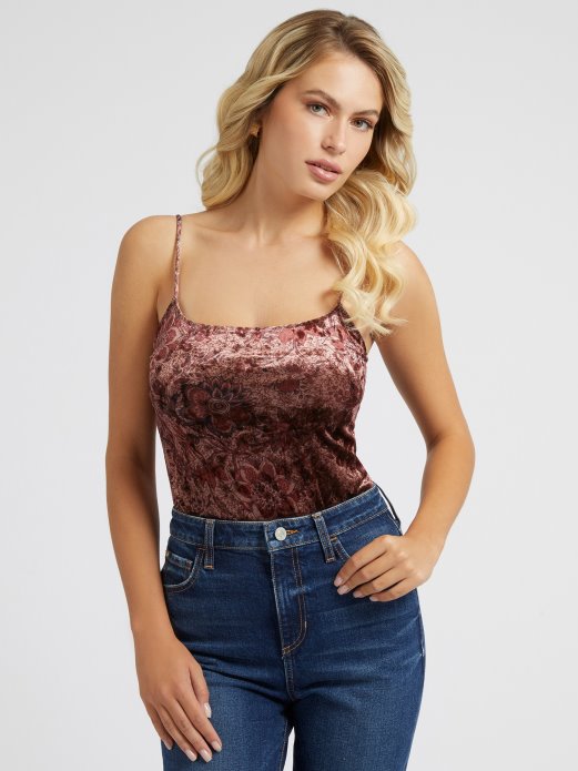 Ljubičasto Guess Shopping Baršunasto Tijelo S Cvjetnim Printom