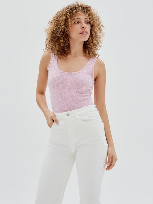 Guess Shopping All Over Logo Body Purple