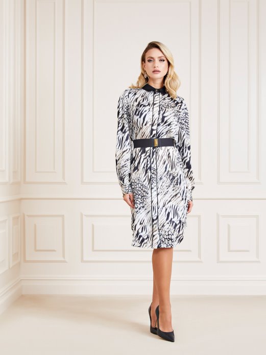 Marciano Chemisier Haljina Guess Shopping Bijela Multi