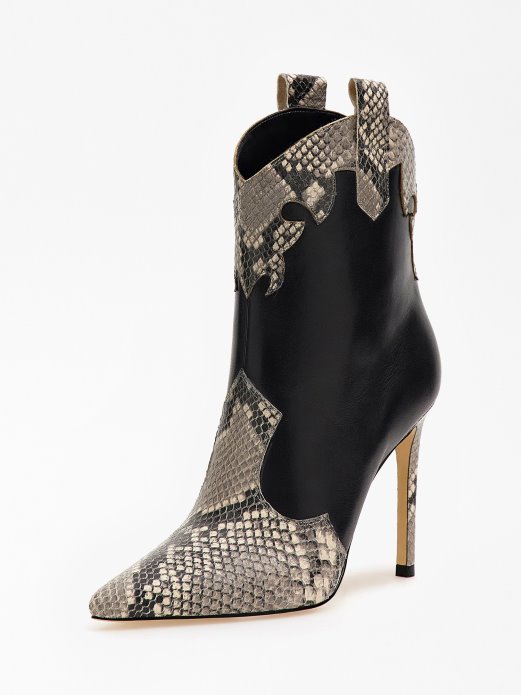 Guess Shopping čizme Breann S Višebojnim Uzorkom Od Prave Kože