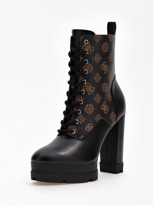 Guess Shopping Brown Bills 4g Peony Logo Niske čizme