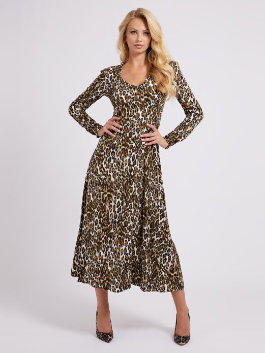 Guess Shopping Animalier Duga Haljina Animalier