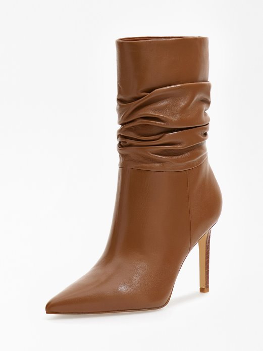 Prave Kožne Dabbi Gležnjače Guess Shopping Smeđe