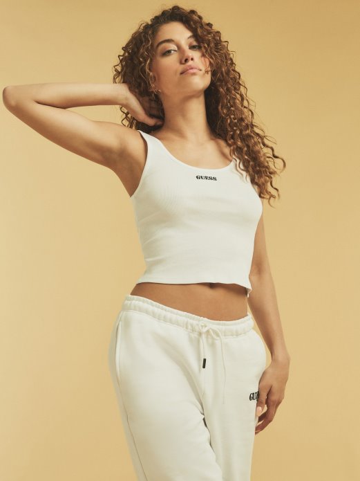 Prednji Logo Top Guess Shopping Bijela