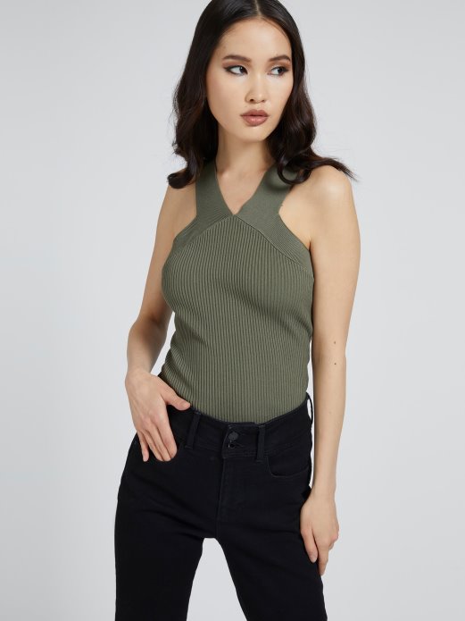 Zeleni Guess Shopping Tank Pulover