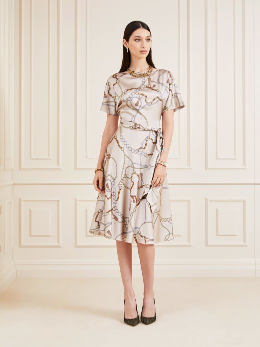 Krema Marciano All Over Print Dress Guess Shopping