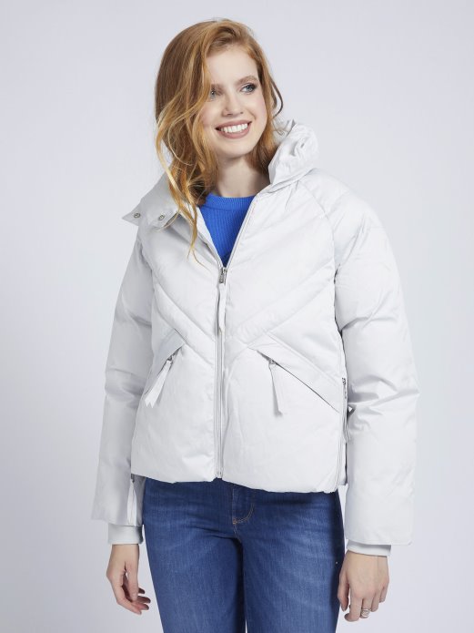 Svijetlo Siva Guess Shopping Jacquard Podstavljena Jakna