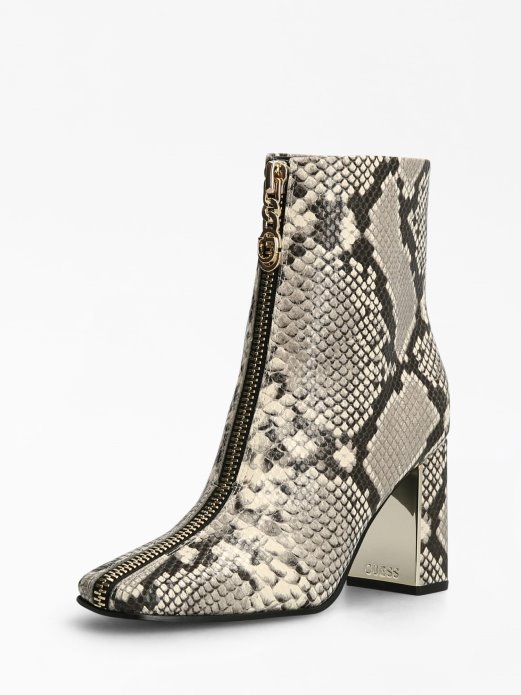 Guess Shopping Ellese Croc Print Bootie Višebojni Uzorak