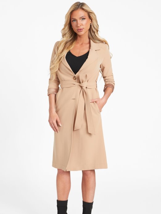 Milky Caramel Olicia Longline Jacket Guess Shopping