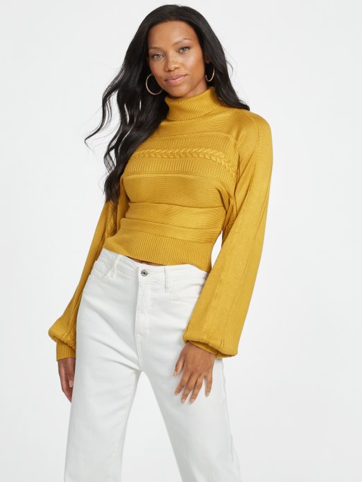 Sun Shadow Zayla Pletena Dolčevita Džemper Guess Shopping