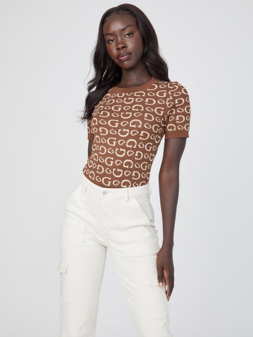 Weeping Pine Multi Jalie Logo Džemper Top Guess Shopping