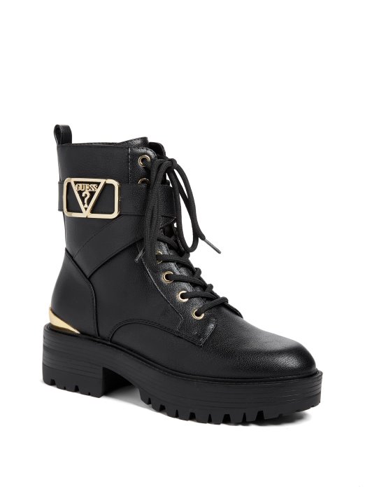 Ravne Borbene čizme Crne Guess Shopping