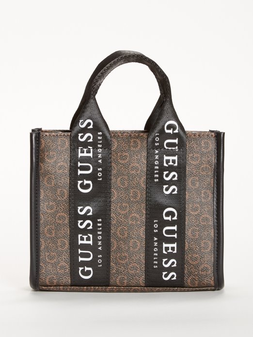 Guess Shopping Logo Mini Torba Preko Tijela Smeđa