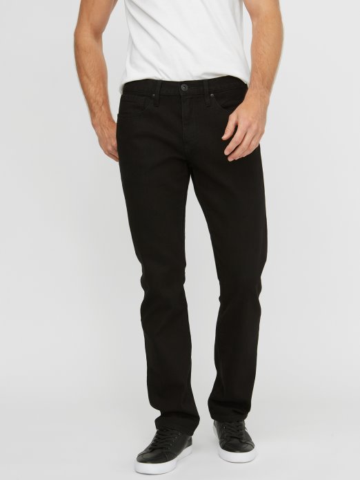 Guess Shopping Delmar Slim Ravne Traperice Crne Boje