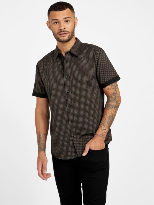 Jet Crna Gower Majica S Geo Printom Guess Shopping