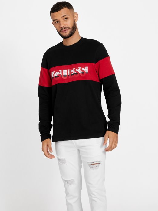 Guess Shopping Jet Crna Eko Sandro Majica Dugih Rukava