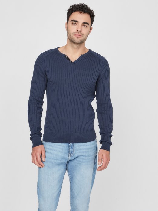 Svilena Plava Guess Shopping Sean Majica S Prorezom