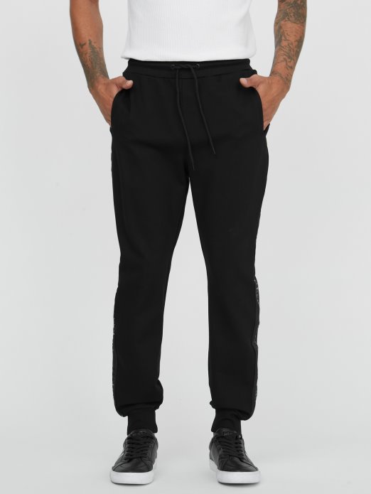 Guess Shopping Eko Andrew Logo Joggers Crna