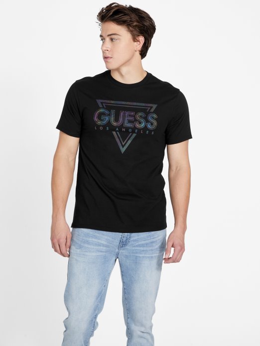 Guess Shopping Jet Crna Eko Majica S Okruglim Izrezom