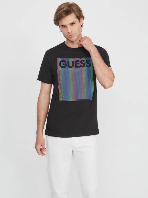 Guess Shopping Jet Crna Eko Ganas Majica S Logotipom