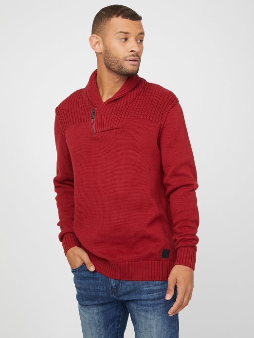 Crveni Noir Džemper S šalom U Obliku Caly Guess Shopping