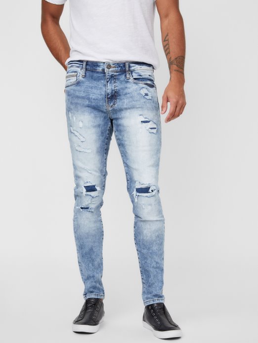Guess Shopping Jonah Moderne Skinny Jeans Srednje Uništene