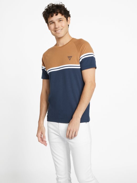Eco Kido Color-block Tee Coconut Latte Guess Shopping