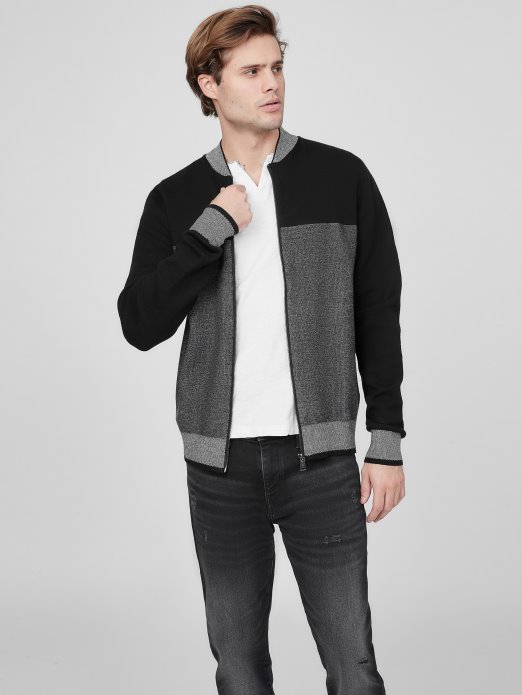 Diego Let Pulover Jet Black Multi Guess Shopping