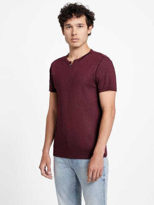 Guess Shopping Marmont Red Waken Jacquard Tee