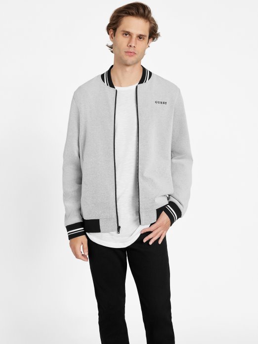 Jett Teksturirana Ljetna Jakna Guess Shopping Siva