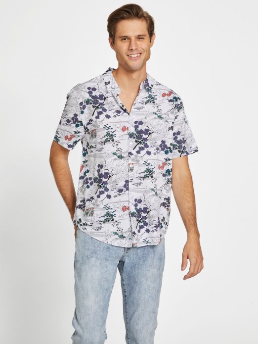 Guess Shopping Eko Kai šumska Košulja čisto Bijela