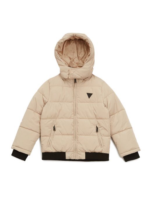 Guess Shopping Pufer Jakna S Kapuljačom (7-16) Baršun Taupe